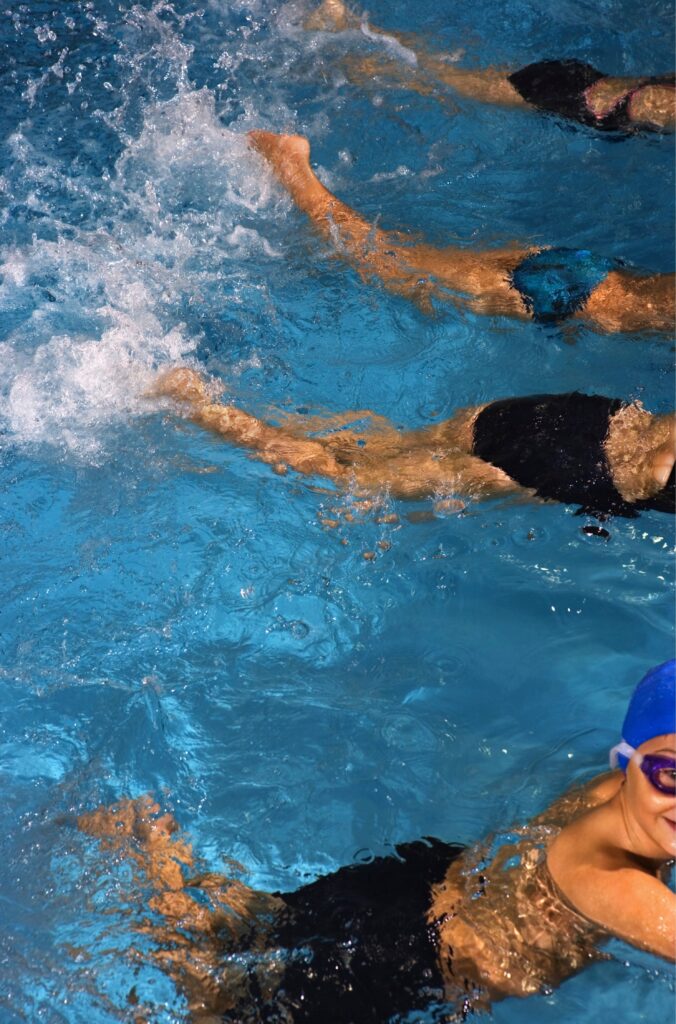 Practicing Swim Kick