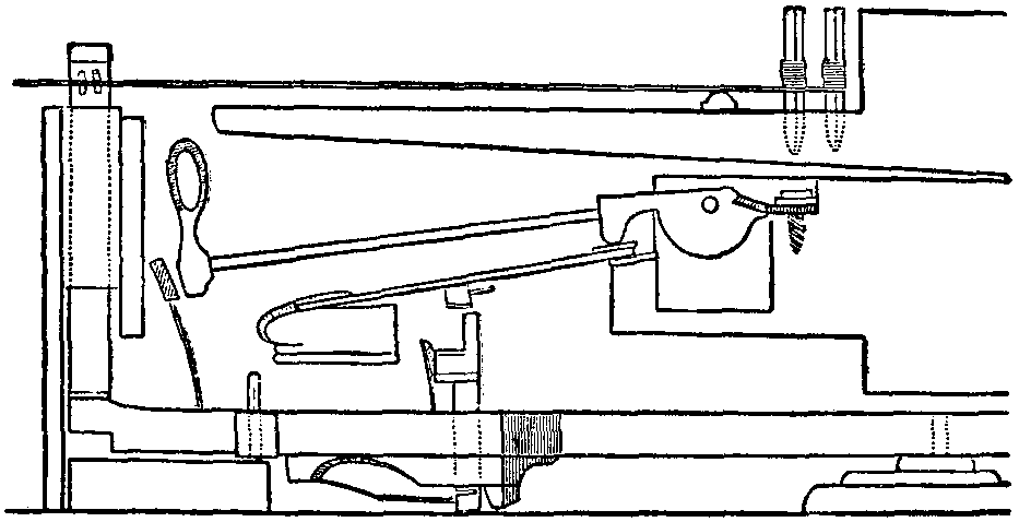 Cristofori's Escapement Action, 1720. Restored in 1875 by Cesare Ponsicchi.