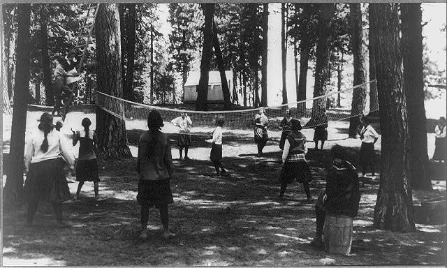 Volleyball Game Payette Lake, Idaho. 1912-1920